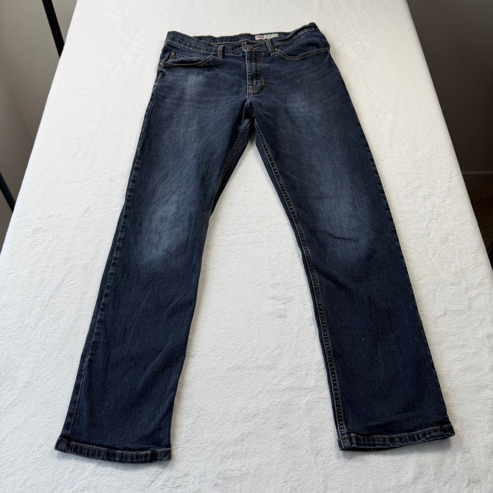Wrangler Regular Taper Jeans Mens 31x29 Dark Wash Good Denim Pants